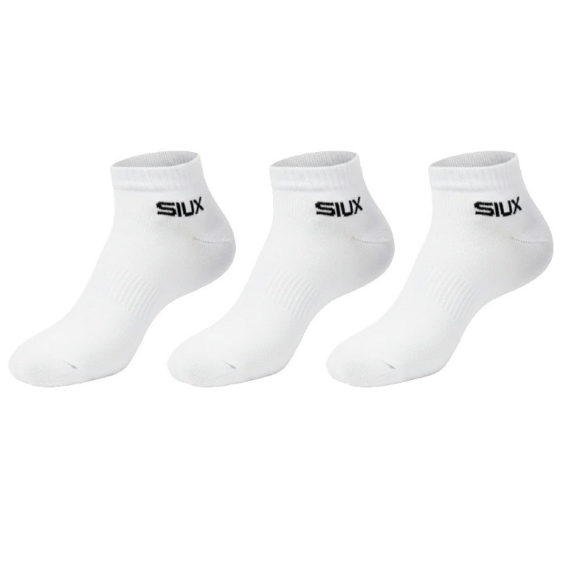 Chaussettes Siux Basic courtes Pack 3u blanches