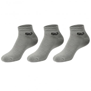 Chaussettes Siux Basic courtes Pack 3u grises