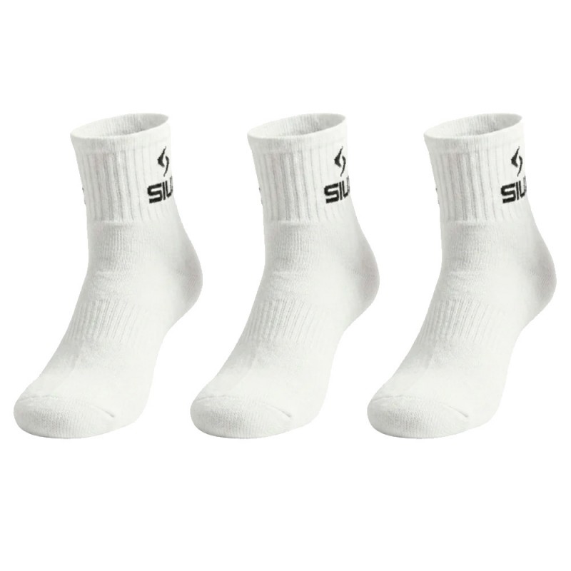 Chaussettes Siux Basic Pack 3u blanches