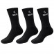 Chaussettes Siux Basic hautes Pack 3u noires