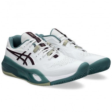 Chaussures Asics Gel Resolution X Clay white dark aubergine 2026