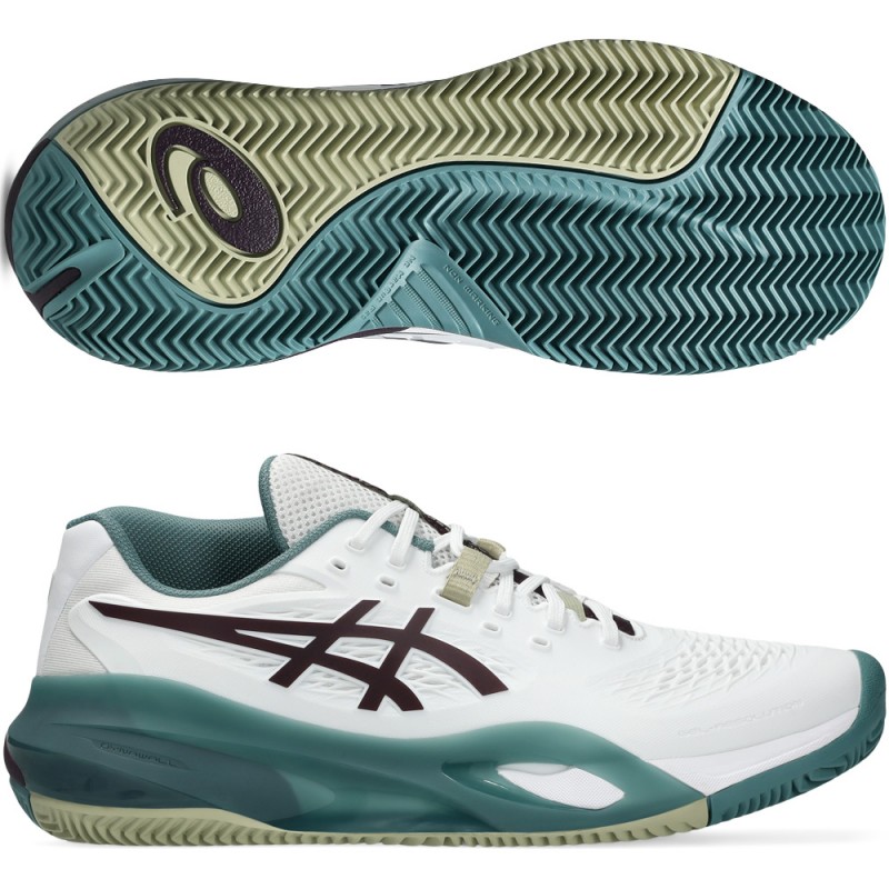 Chaussures Asics Gel Resolution X Clay white dark aubergine 2026