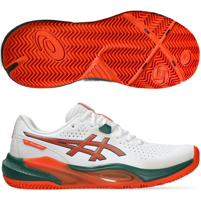 Chaussures Asics Gel Challenger 15 Padel white energy orange 2026