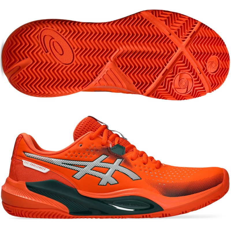 Chaussures Asics Gel Challenger 15 Padel energy orange jewel green 2026