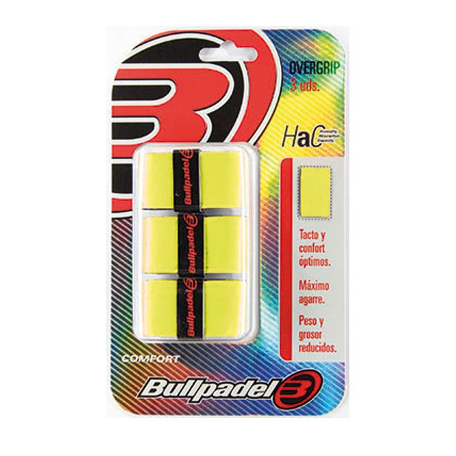 Overgrips bullpadel GB1200 Amarillo fluor