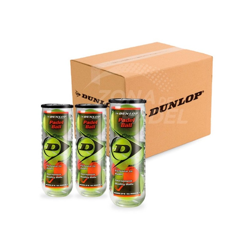 Cajón Pelotas Dunlop Padel 24 x 3 Unidades