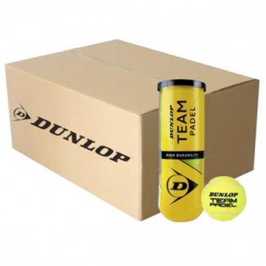 Cajón Pelotas Dunlop Team Padel 24 x 3 Unidades