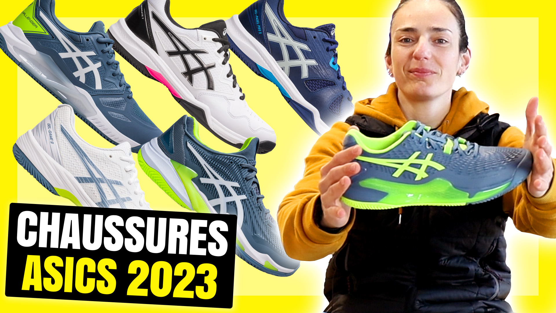 Collection de chaussures de padel Asics 2023, nouvelles semelles et technologies adaptées à chaque piste