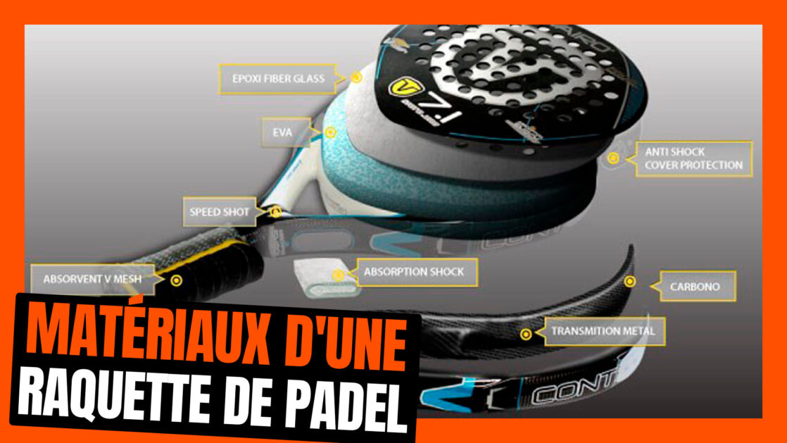 Matériaux d'une raquette de padel