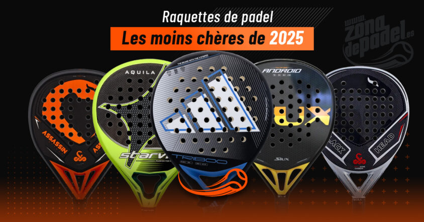 Les raquettes de padel les moins chères de 2025 : liquidation et offres