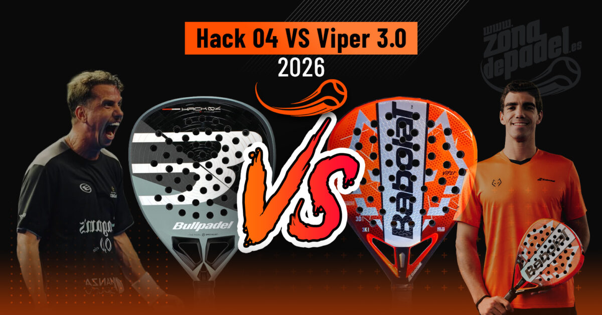 Bullpadel Hack 04 2026 vs Babolat Viper JL 2026
