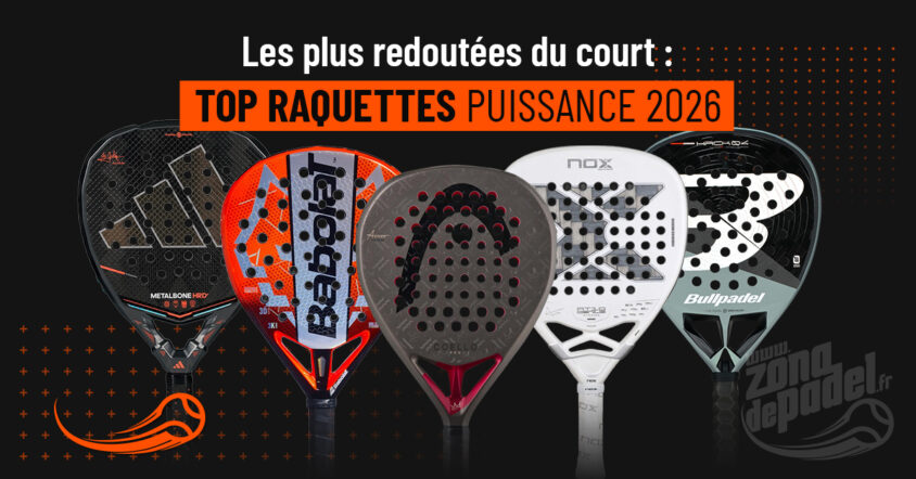 TOP 10 des meilleures raquettes padel de puissance 2026 : dominez le jeu d&rsquo;attaque