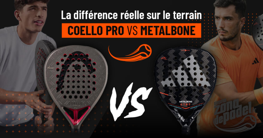 Comparaison entre l&rsquo;Adidas Metalbone 2026 et la Head Coello Pro 2026 : différences et sensations.